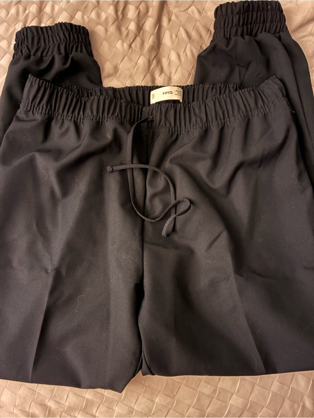 Mango Elastic Waist Pants with Drawstring
